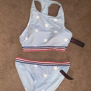 Racer back two piece bikini